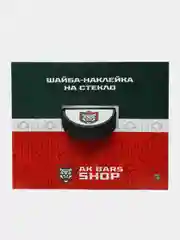 Наклейка-шайба "Ак Барс", на стекло, белый фон