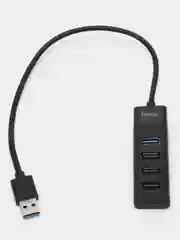 USB-концентратор 4 в 1 HOCO HB25, разветвитель на 4 порта, 3USB 2.0+1USB 3.0