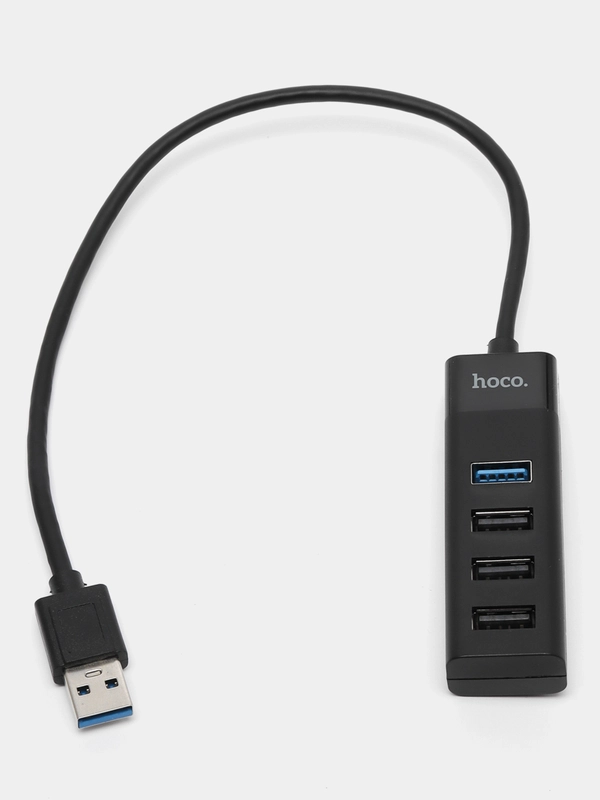 USB-концентратор 4 в 1 HOCO HB25, разветвитель на 4 порта, 3USB 2.0+1USB 3.0