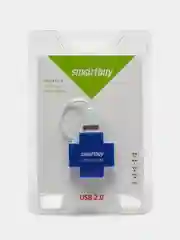 Голубой xaб Smartbuy 6900 USB 2.0, на 4 порта