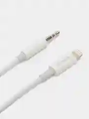 Белый аудио кабель BOROFONE BL9 AUX - 8pin для Lightning на 3.5 мм, 1 м