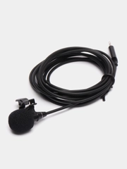 Микрофон петличный Hoco L14, проводной, для Lightning, 2 м