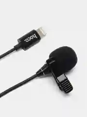 Микрофон петличный Hoco L14, проводной, для Lightning, 2 м