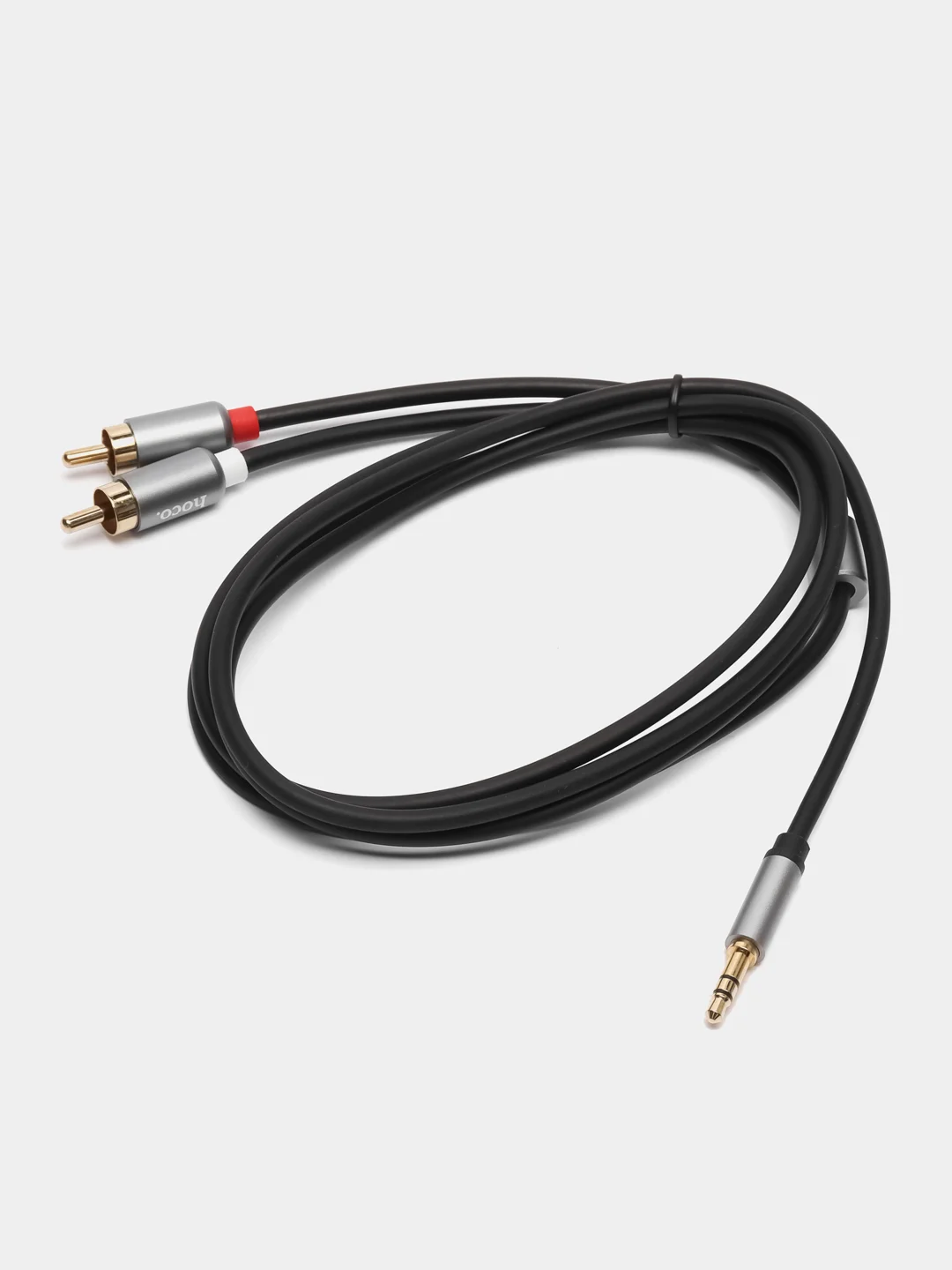Аудио кабель hoco UPA 10, AUX 3.5 mm, 1.5м, 2RCA-тюльпаны