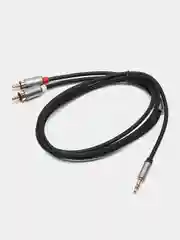 Аудио кабель hoco UPA 10, AUX 3.5 mm, 1.5м, 2RCA-тюльпаны