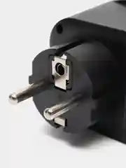 Черный розетка сетевая HOCO NS3 с 2 USB, разъём Type-C с быстрой зарядкой