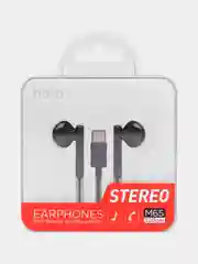 Черный наушники HOCO M65 с микрофоном, проводные, разъём Type-C, 1.2 м