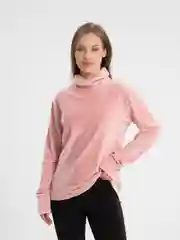 Розовый водолазка утепленная