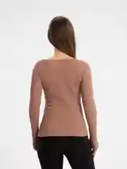 Бежевый лонгслив женский