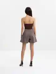 Бежевый юбка шорты женские