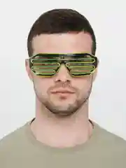 Аметистовый светящиеся (led) очки светодиодные, двухцветные