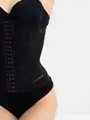 Черный корсет утягивающий живот и талию