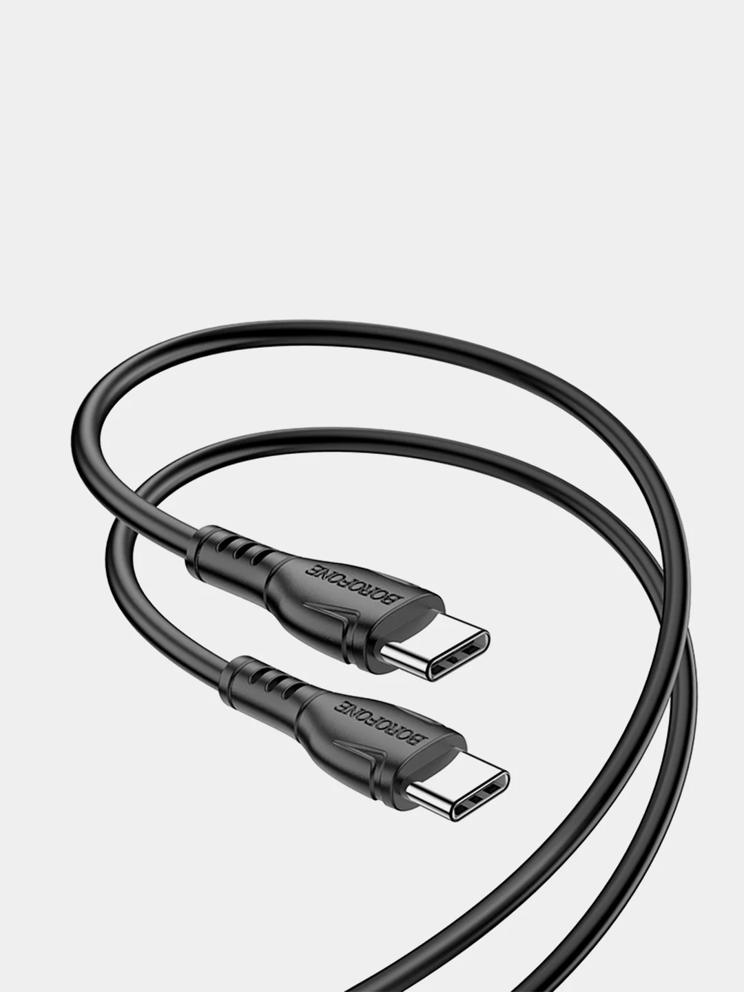 Черный кабель USB-C Borofone BX51 Triumph, Type-C-Lightning, белый, 3A, 60W, 1 м