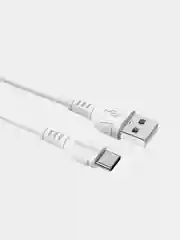 Белый кабель USB-C Borofone BX51 Triumph, Type-C-Lightning, белый, 3A, 60W, 1 м