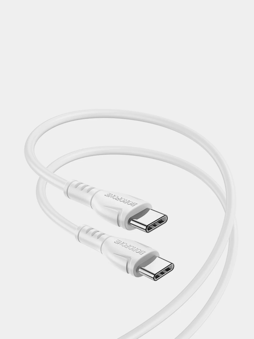 Белый кабель USB-C Borofone BX51 Triumph, Type-C-Lightning, белый, 3A, 60W, 1 м