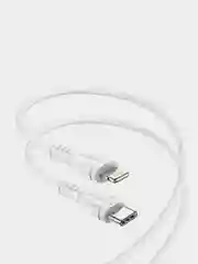 Белый кабель USB-C Borofone BX51 Triumph, Type-C-Lightning, белый, 3A, 60W, 1 м