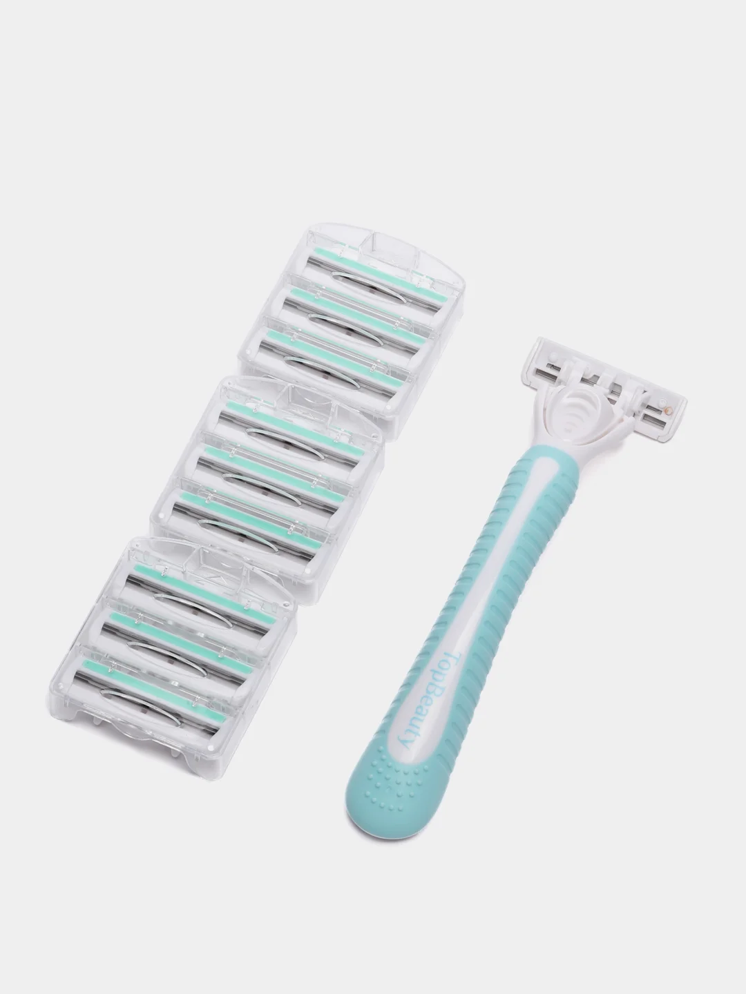 Женская бритва TopBeauty Paris SLIM + 10 сменных кассет. Бритвенный набор