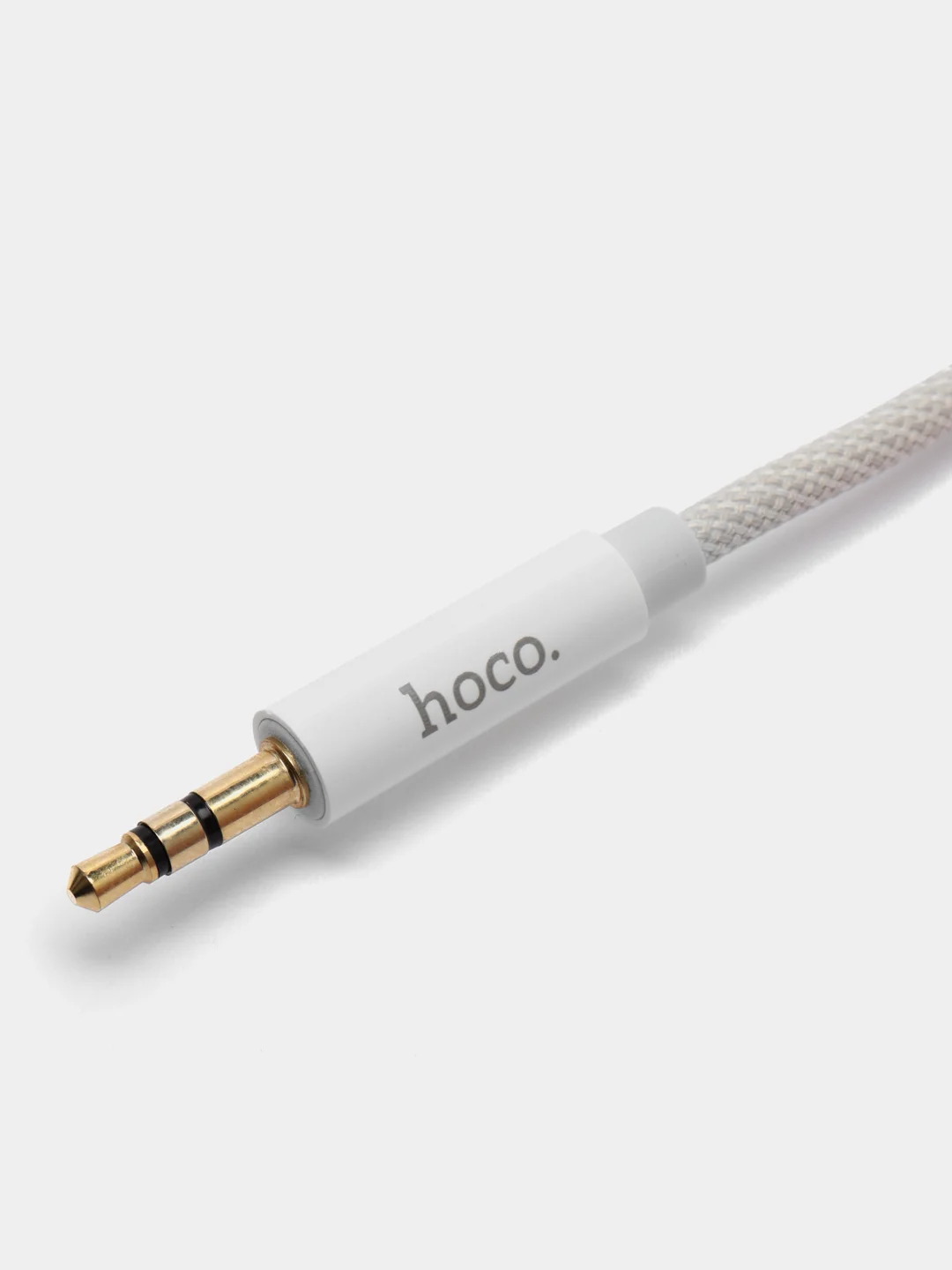 Серебряный аудиокабель aux на Type-c, Кабель-переходник Hoco UPA19, AUX 3.5mm - Type-C, 1 м