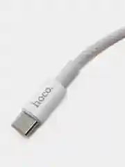 Серебряный аудиокабель aux на Type-c, Кабель-переходник Hoco UPA19, AUX 3.5mm - Type-C, 1 м