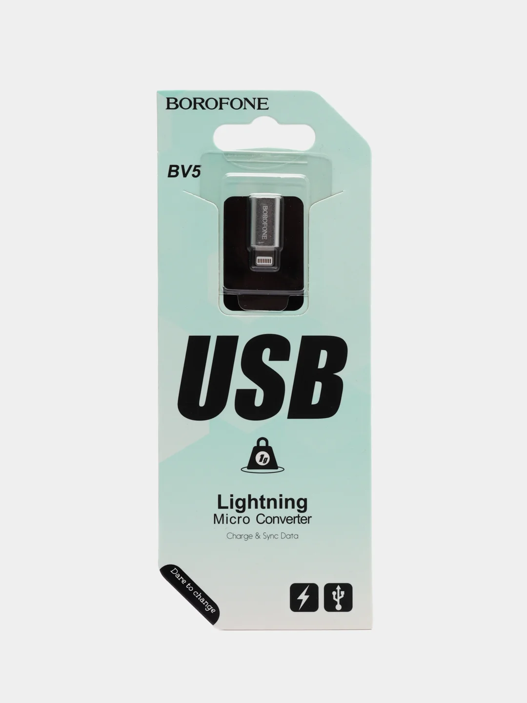 Адаптер-переходник BOROFONE BV5, Micro-USB to Lightning