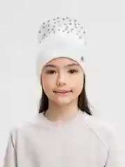 Белый шапка для девочки