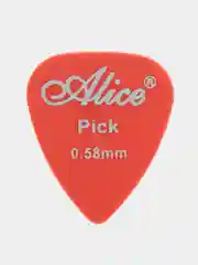 Красный медиатор для гитары Alice APQ, ABS пластик, матовые, 0,58 - 1,5 мм, 3 штуки