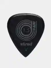 Черный медиаторы для гитары DAW MAN Picks Shredline Pointed, черные, 1.5 мм, 2 мм, 3 мм
