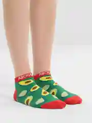 Лайм носки укороченные, хлопковые, плотные