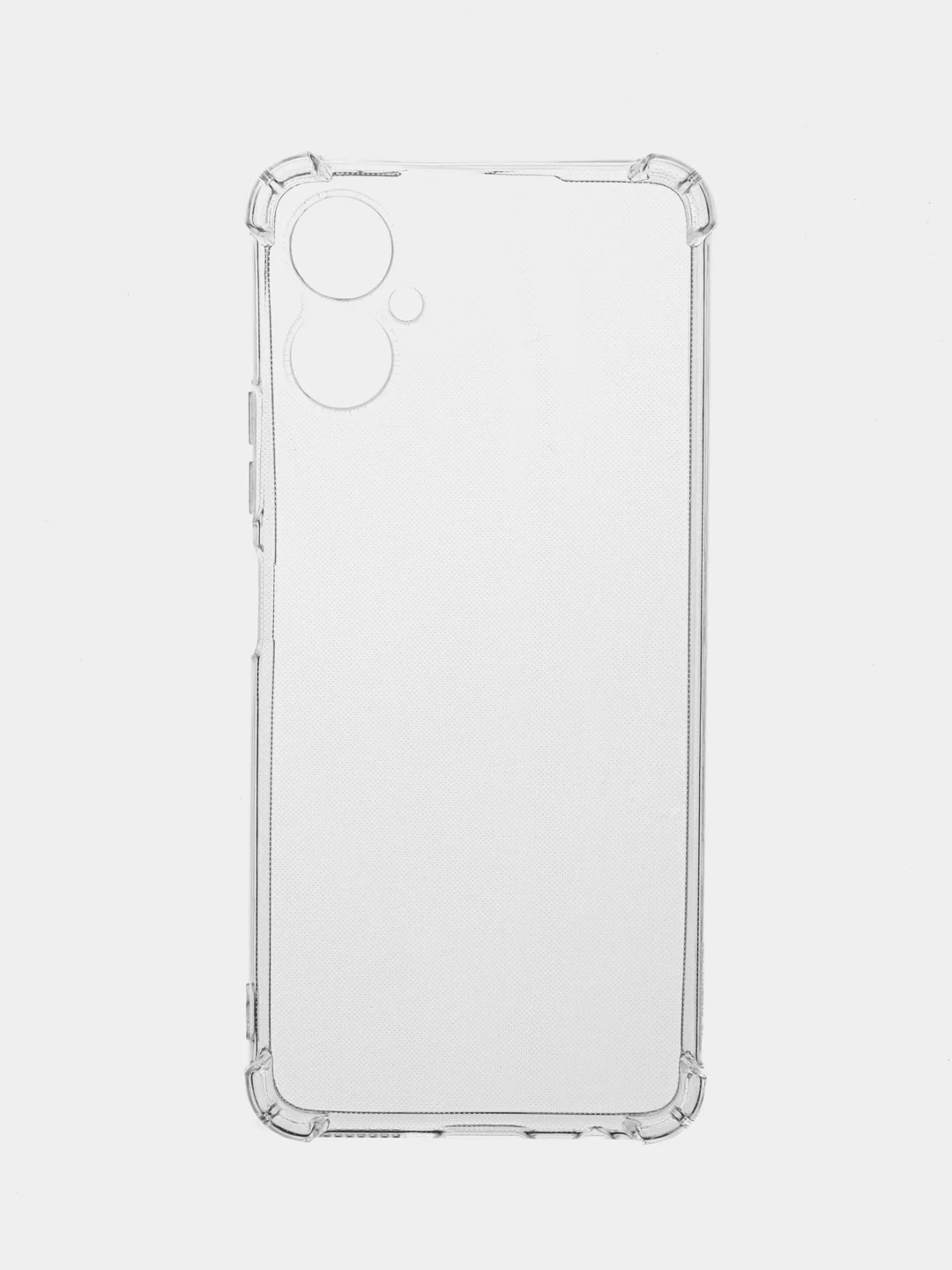 Чехол Tecno Camon 19 Neo (Техно Камон 19 Нео), прозрачный и черный с защитой камеры
