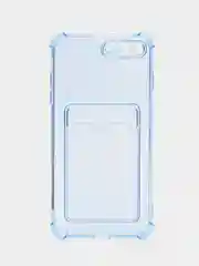 Синий чехол для iPhone 7,8 PLUS с карманом для карт