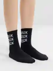 Черный носки с надписями
