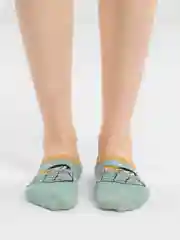 Зелёный хаки носки-следки женские