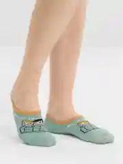 Зелёный хаки носки-следки женские