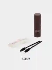 Серый карандаш-штамп для бровей, с трафаретами