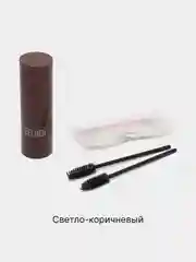 Светло-коричневый карандаш-штамп для бровей, с трафаретами