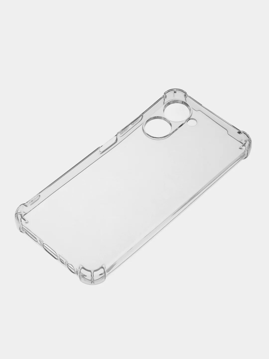 Серебряный чехол для Realme C33 (Реалми С33), прозрачный