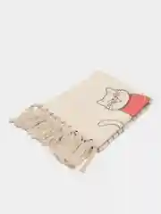 Светло-коричневый коврик прикроватный, хлопковый, 60*150 см