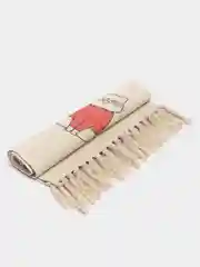 Светло-коричневый коврик прикроватный, хлопковый, 60*150 см