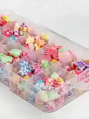 Набор Beads Set для творчества и рукоделия, 200 бусин, 10 видов, пастель, нить, Brauberg