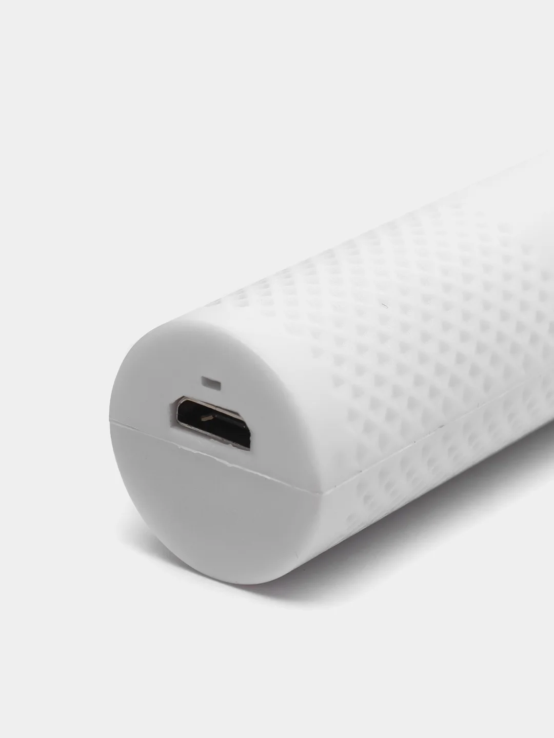 Белый триммер для носа и ушей аккумуляторный, с зарядкой micro USB, с насадками