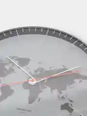 Серебряный часы настенные кварцевые диаметр 30,5 см