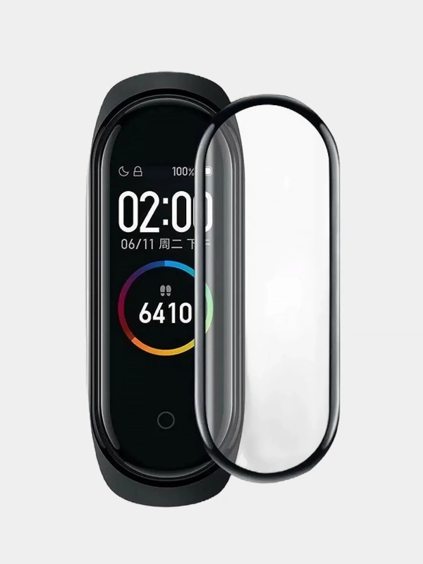 Защитная пленка гибридная PMMA для часов Xiaomi Mi Band 7, 6