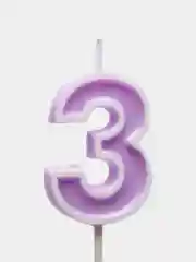 Свеча "Цифра" для торта: 0, 1, 2, 3, 4, 5, 6, 7, 8, 9