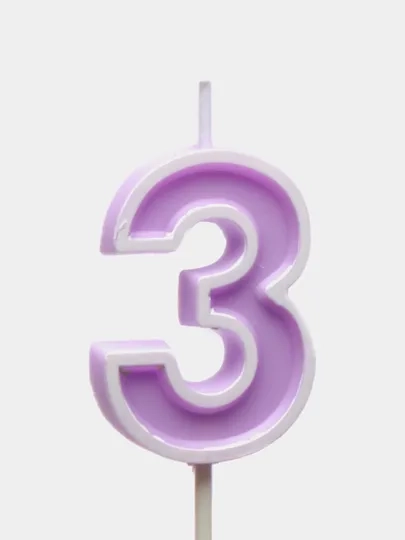 Свеча "Цифра" для торта: 0, 1, 2, 3, 4, 5, 6, 7, 8, 9