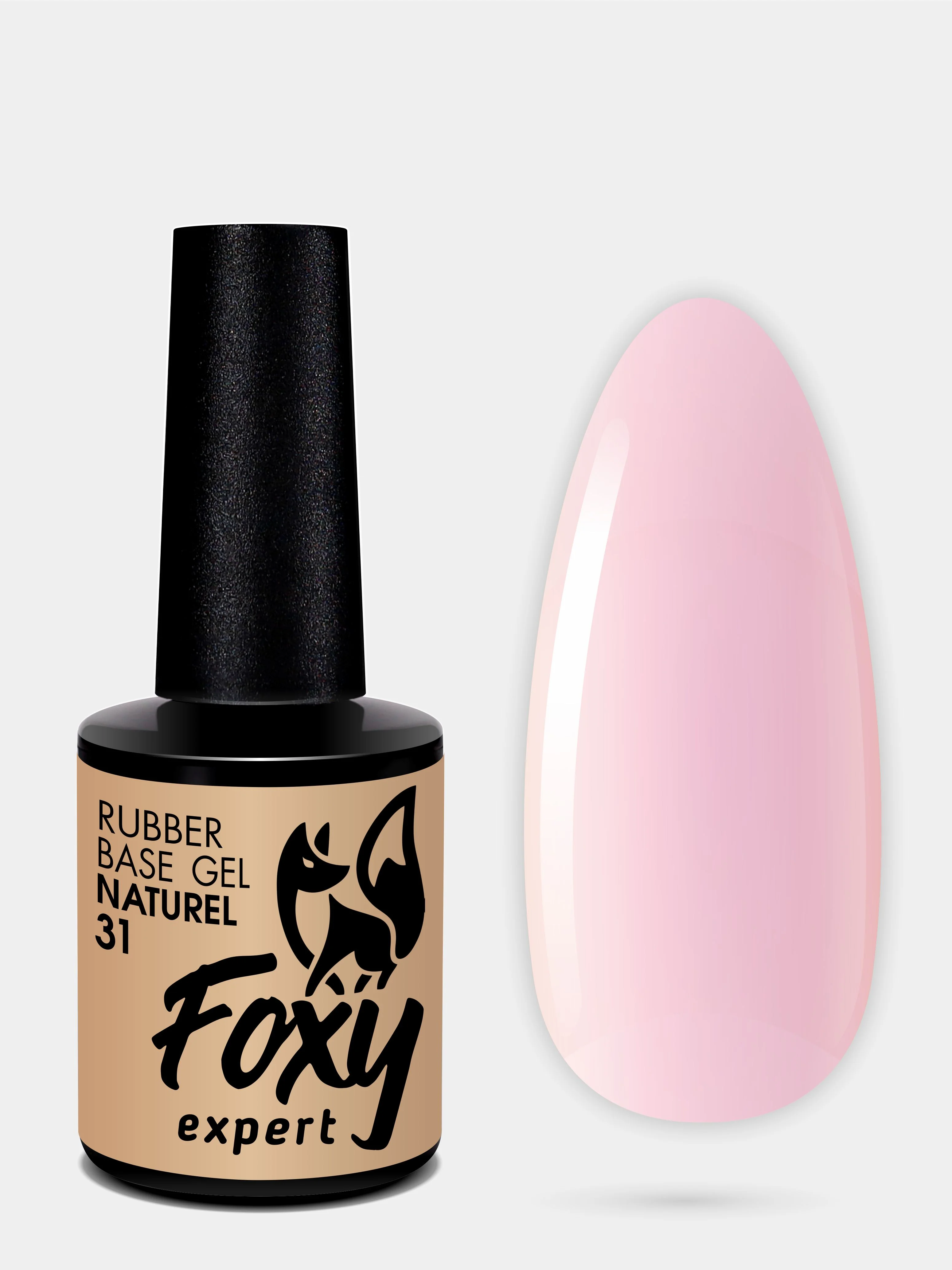 Лавандовый камуфлирующая база для маникюра FOXY EXPERT NATUREL, 10 мл