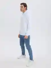 Белый толстовка худи BEJAMPER, мужское, базовое