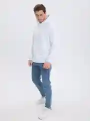 Белый толстовка худи BEJAMPER, мужское, базовое