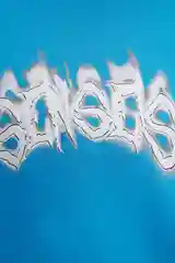 Синий толстовка-oversize женская befree с капюшоном и принтом-надписью