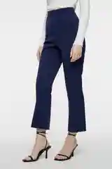 Бежевый брюки чинос укороченные женские befree из костюмной ткани с высокой посадкой