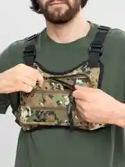 Зелёный хаки сумка нагрудная универсальная, 3 цвета
